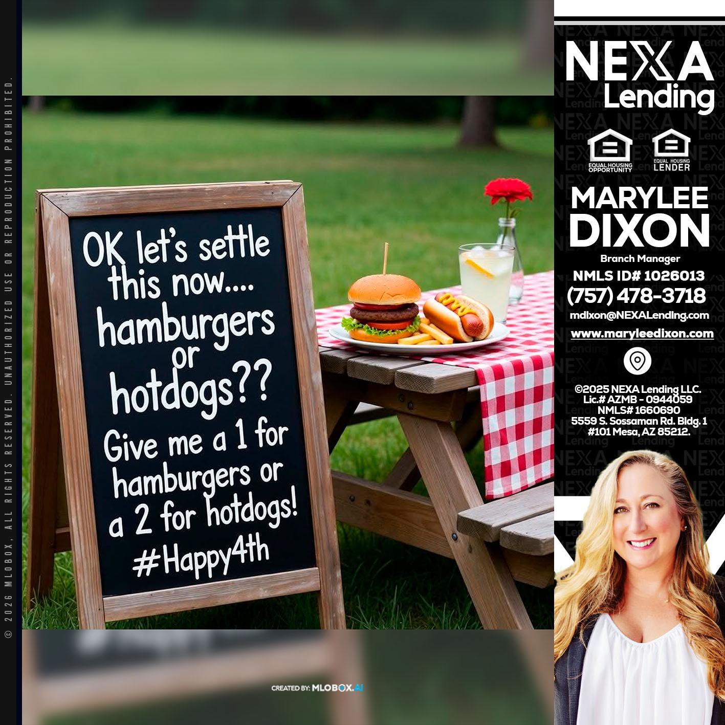 let settle this - Marylee Dixon -Branch Manager