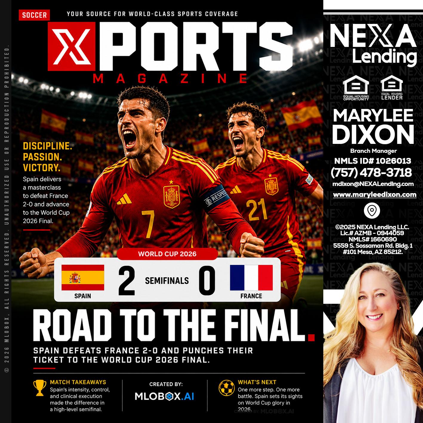 XPORTS WORLD CUP 2026 - Marylee Dixon -Branch Manager